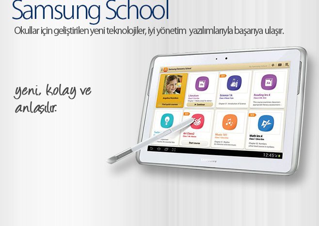 Tabletle Eğitim Samsung'la Daha Basit, Kolay ve Uygulanabilir