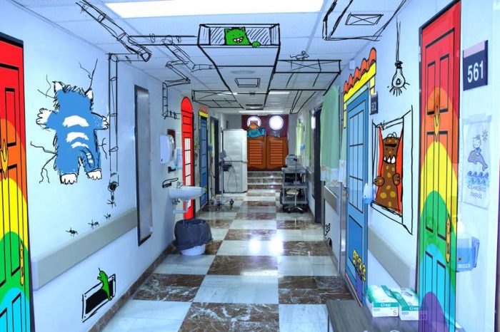 Hastanedeki Çocuk Onkoloji Birimi Güzel Sanatlar Öğrencileri İle Güzelleşti